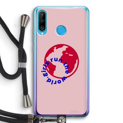Run The World: Huawei P30 Lite Transparant Hoesje met koord