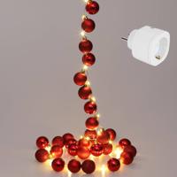 Casa Kerstballenverlichting - Kerstdecoratie - Rood - 2m - Perel Smart Home Wifi Stekker - thumbnail