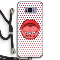 Yolo Denise: Samsung Galaxy S8 Transparant Hoesje met koord