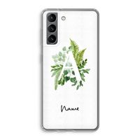 Green Brush: Samsung Galaxy S21 Transparant Hoesje