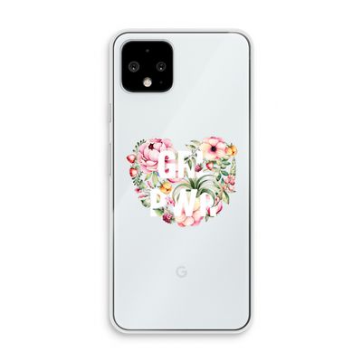 GRL PWR Flower: Pixel 4 Transparant Hoesje