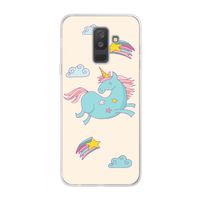 Vliegende eenhoorn: Samsung Galaxy A6 Plus (2018) Transparant Hoesje