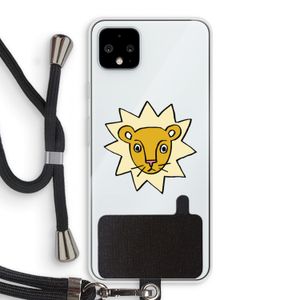 Kleine leeuw: Pixel 4 XL Transparant Hoesje met koord