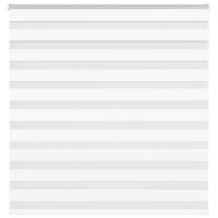 VidaXL Zebra rolgordijn 140x150 cm stofbreedte 135,9cm polyester wit
