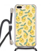 Citroenen: iPhone 8 Plus Transparant Hoesje met koord