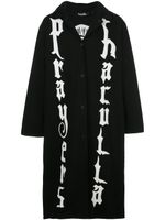 Haculla veste longue imprimée à capuche - Noir
