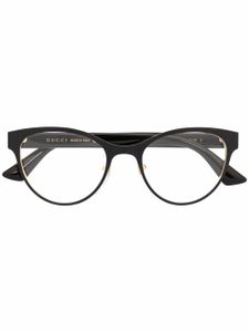 Gucci Eyewear lunettes de vue à monture papillon - Noir