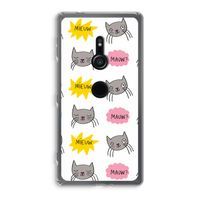 Meow: Sony Xperia XZ2 Transparant Hoesje