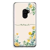 Gele bloemen: Xiaomi Mi Mix 2 Transparant Hoesje