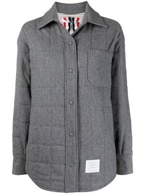 Thom Browne surchemise matelassée oversize - Gris