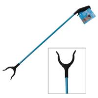 Vuilnis en afval grijper - grijpstok - oppakstok - blauw - 83 cm
