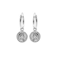Karma Oorringen Hoops Coin Zilver