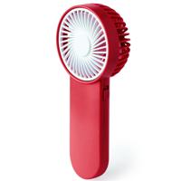 Mini ventilator Sartor - rood - 6 x 15 x 4 cm - verkoeling in zomer