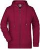 James & Nicholson JN8025 Ladies´ Zip-Hoody - /Wine - XS