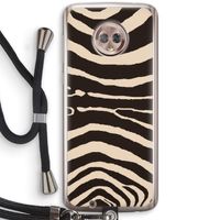 Arizona Zebra: Motorola Moto G6 Transparant Hoesje met koord