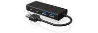 RaidSonic IB-HUB1426-U3 interface hub USB 3.2 Gen 1 (3.1 Gen 1) Type-A 5000 Mbit/s Zwart - thumbnail