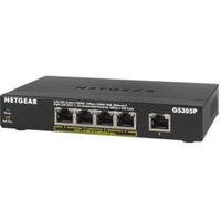 Netgear GS305Pv2 Unmanaged Gigabit Ethernet (PoE) Zwart