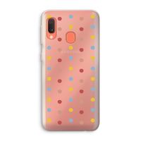 Bollen: Samsung Galaxy A20e Transparant Hoesje