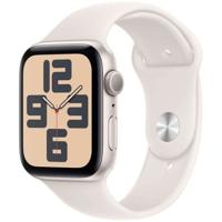 Apple Watch SE GPS - 44 mm - Starlight aluminium kast - Starlight sportband - S/M