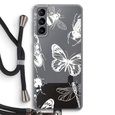 Tiny Bugs: Samsung Galaxy S21 Transparant Hoesje met koord