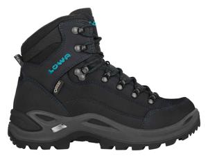 LOWA Renegade GTX Mid Ws Vrouw Volwassene Zwart, Turkoois