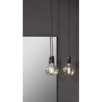 Royal plaza Merlot hanglamp E27 met schakelaar zonder lamp zwart - thumbnail