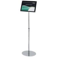 Deflecto 790645 Folderhouder, Vloerstatief Zilver, Zwart DIN A3 1 stuk(s) Aantal vakken: 1 (b x h x d) 340 x 1280 x 300 mm Deflecto 790645 Folderhouder, Vloerstatief Zilver, Zwart DIN A3 1 stuk(s) Aantal vakken: 1 (b x h x d) 340 x 1280 x 300 mm