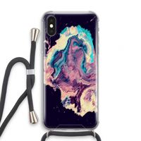 Cosmic Silence: iPhone XS Transparant Hoesje met koord