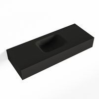 MONDIAZ LEX Urban vrijhangende solid surface wastafel 80cm. Positie wasbak midden