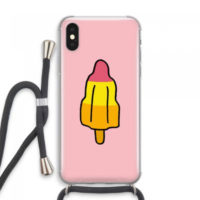 Raketijsje: iPhone XS Max Transparant Hoesje met koord