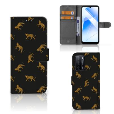 Telefoonhoesje | Met pasjeshouder | voor OPPO A16/A16s/A54s Leopards