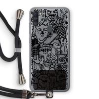 Vexx Black Mixtape: Samsung Galaxy A11 Transparant Hoesje met koord