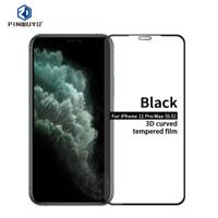 Voor iPhone 11 Pro Max PINWUYO 9H 3D gebogen gehard glas film (zwart)