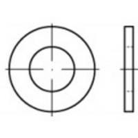 Toolcraft 105356 wig, afstandsstuk & sluitring 100 stuk(s) Platte ring Staal