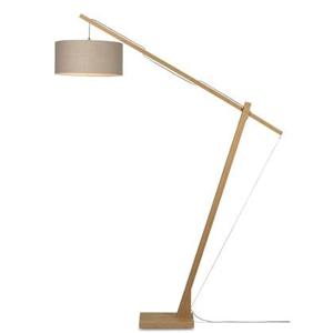 GOOD&MOJO Vloerlamp Montblanc - Bamboe|Taupe - 175x47x207cm