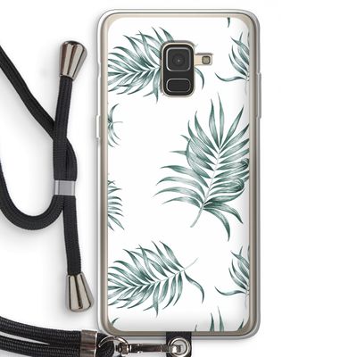 Simple leaves: Samsung Galaxy A8 (2018) Transparant Hoesje met koord