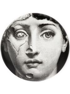 Fornasetti assiette imprimée - Noir