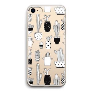 Cactusmotief: iPhone 7 Transparant Hoesje
