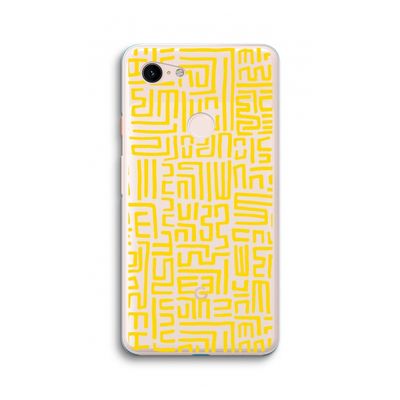 Majorelle Blue Print: Google Pixel 3 XL Transparant Hoesje