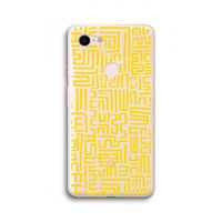 Majorelle Blue Print: Google Pixel 3 XL Transparant Hoesje