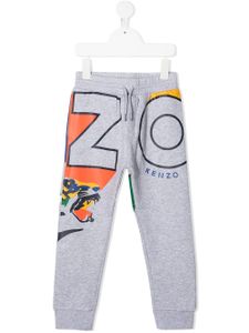 Kenzo Kids pantalon de jogging à logo - Gris