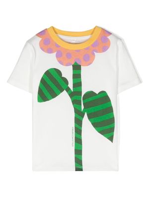 Stella McCartney Kids t-shirt à imprimé floral - Blanc