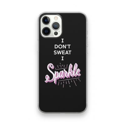 Sparkle quote: iPhone 12 Pro Transparant Hoesje