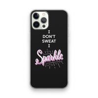 Sparkle quote: iPhone 12 Pro Transparant Hoesje