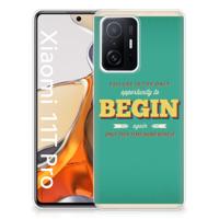 Xiaomi 11T | 11T Pro | Siliconen hoesje | met naam Quote Begin