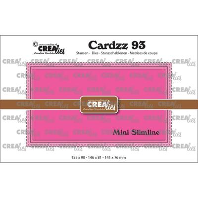 Crealies • cardzz snijmallen mini slimline m met postzegelrand