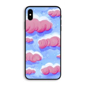 Roze wolken met vogels: iPhone XS Max Biologisch afbreekbaar hoesje