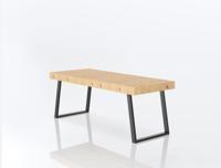 Eettafel DT3, stabiele trapeziumstructuur Eettafel DT3, stabiele trapeziumstructuur