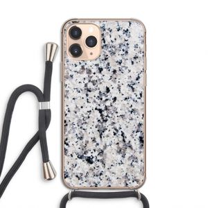Gespikkelde marmer: iPhone 11 Pro Transparant Hoesje met koord