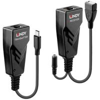 LINDY USB 2.0 Typ C Cat.6 Extender USB-extender USB-C USB 2.0 via netwerkkabel RJ45 100 m - thumbnail